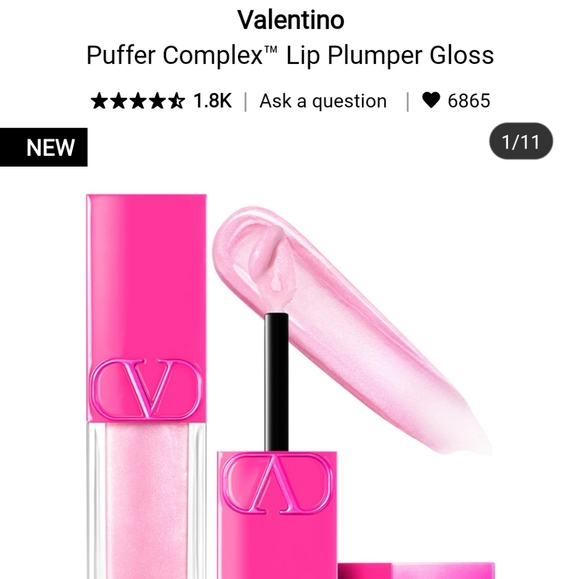NIB VALENTINO PUFFER GLOSS LIP PLUMPING GLOSS - Picture 1 of 12